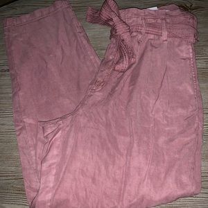 American Eagle pink flowy pants